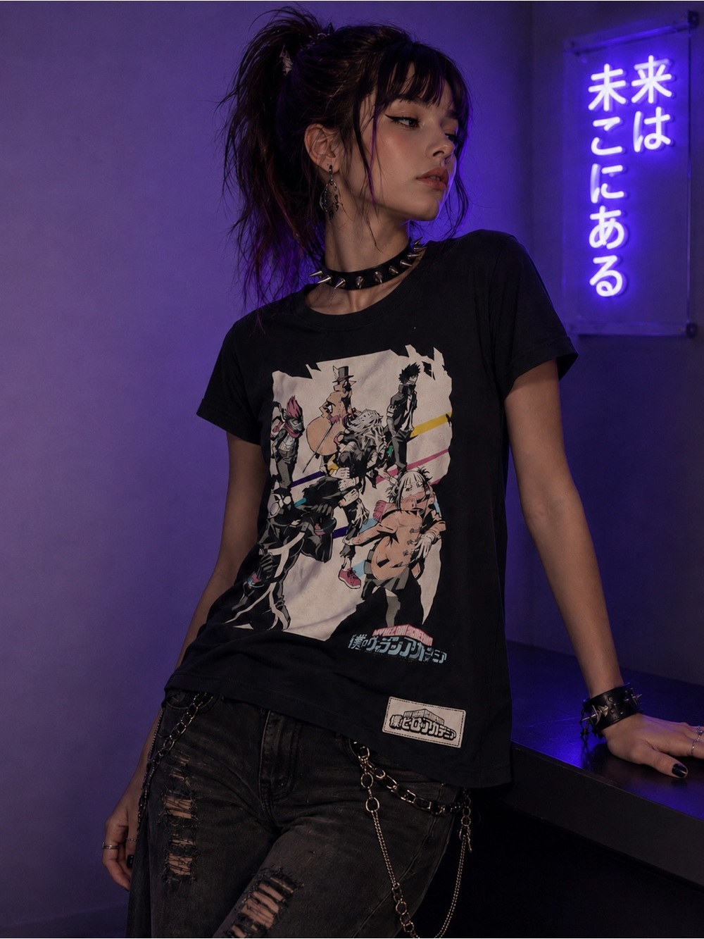 My Hero Academia Crunchyroll Graphic Tee Anime Manga Streetwear Punk
